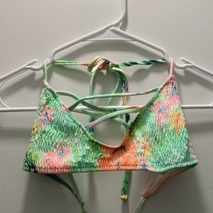 VS PINK Floral Bikini Top